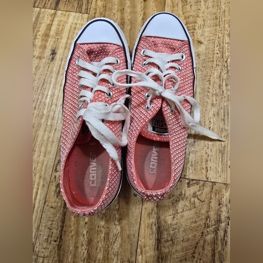 Converse All Star Chuck Taylor Women’s Pink Casual Sneakers - Picture 8 of 9